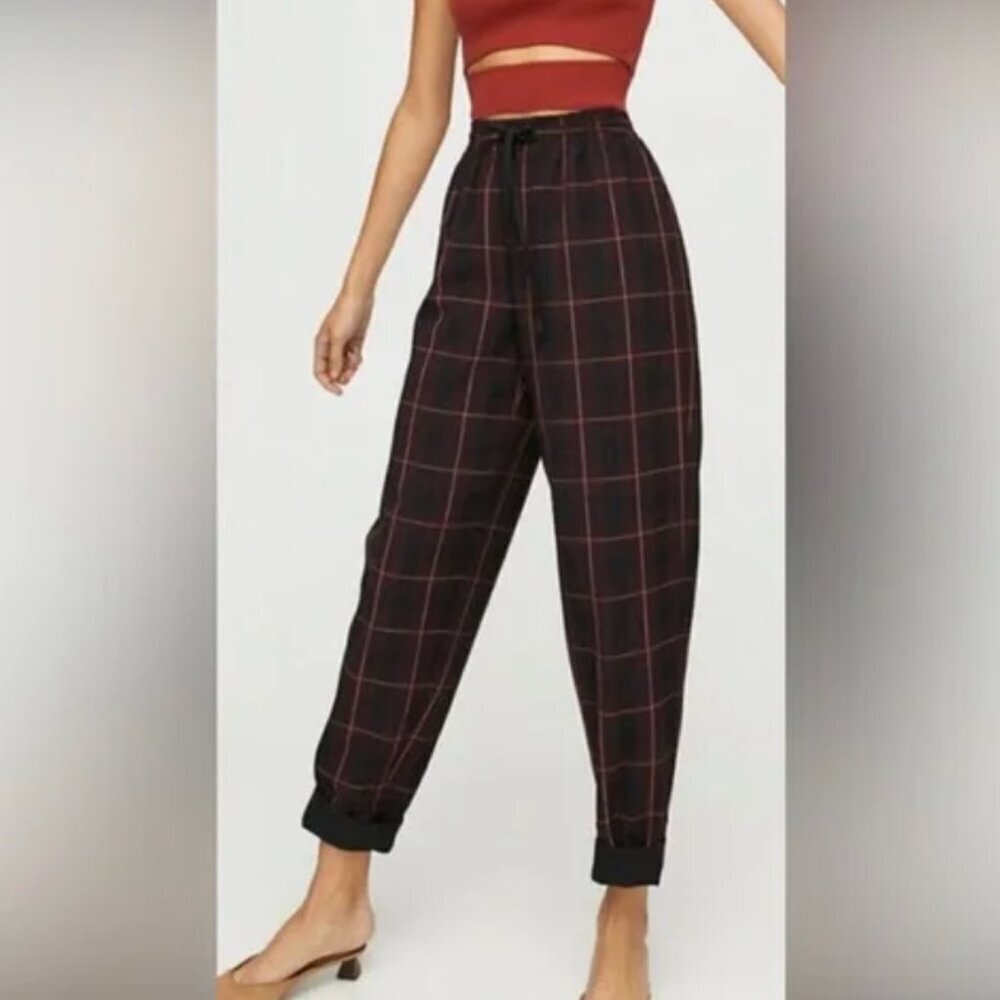 Aritzia Wilfred Soleste Plaid Pants Size S